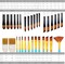 32 pcs Paint Brushes Set for Acrylic Painting,Watercolor,Oil,Inks,Gouache,Crafts, Brush Tip with Flat,Round, Angle,Filbert,Fan, Detail Brushes,Paint Brush Set for Artists and Beginners